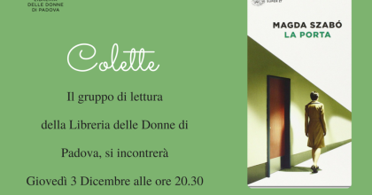 Prossimo incontro Colette: con Magda Szabò