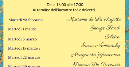 Thé letterario: le grandi scrittrici della letteratura francese