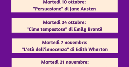 Thé letterario: i grandi romanzi della letteratura delle donne