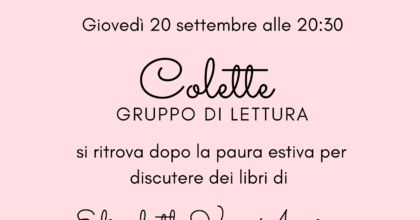 Colette, report dell'incontro di luglio