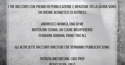 Le vincitrici del concorso "Vicino al cuore selvaggio"