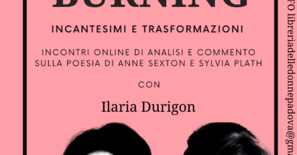 Witch Burning - incontri online su Anne Sexton e Sylvia Plath