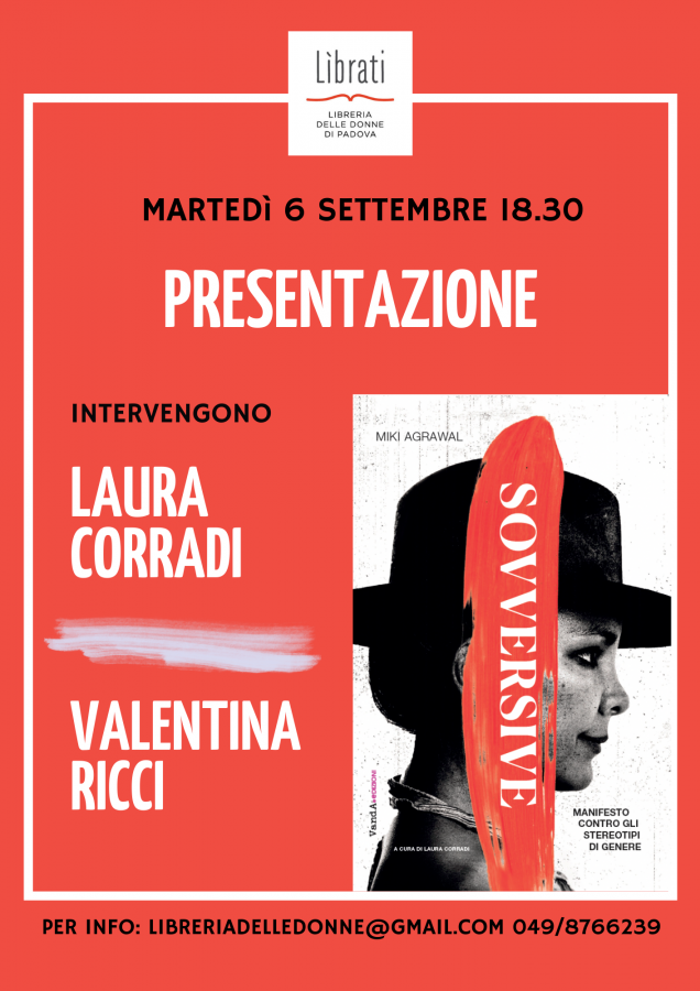 Presentazione di "Sovversive. Manifesto contro gli stereotipi di genere"