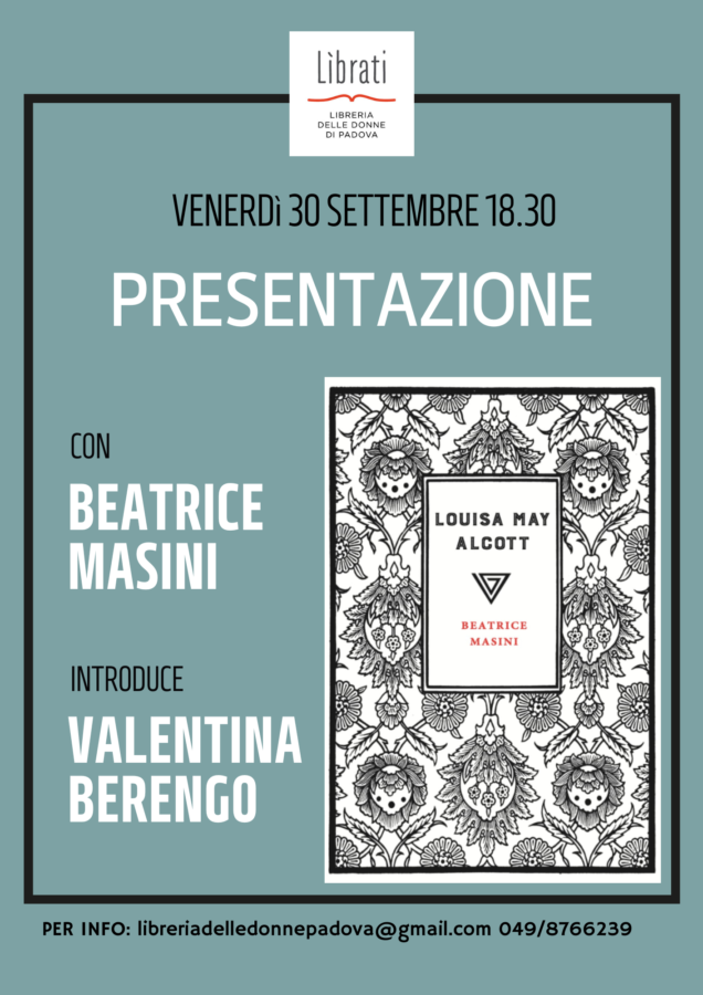 Presentazione di "Louisa May Alcott" di Beatrice Masini