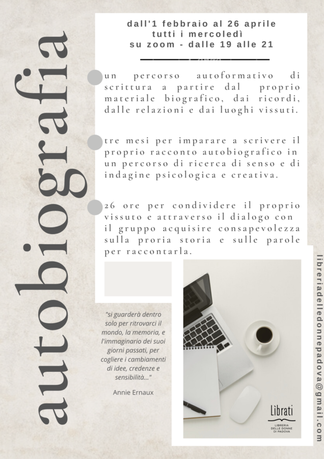 Corso di autobiografia